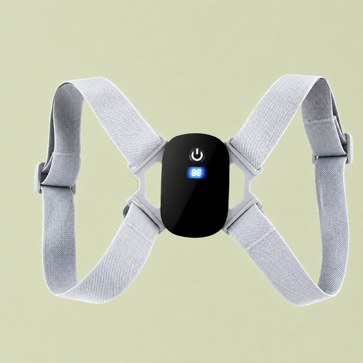 POSTURA Brace smart posture corrector front view with adjustable straps