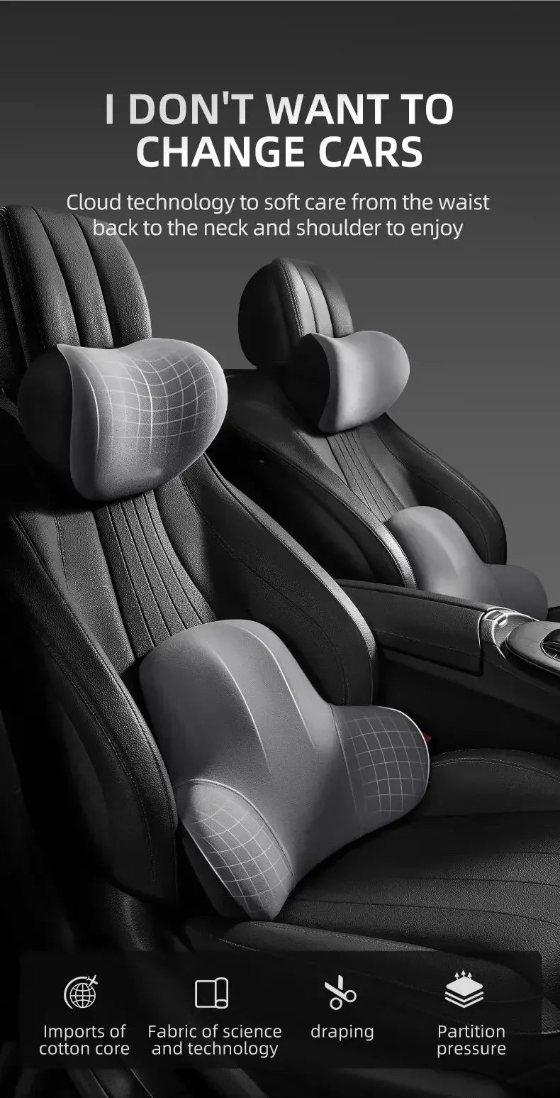 POSTURA CarRest pillow in black color option for car interior